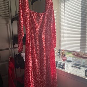 SHEIN Curve 1xl Floral design with thigh slit